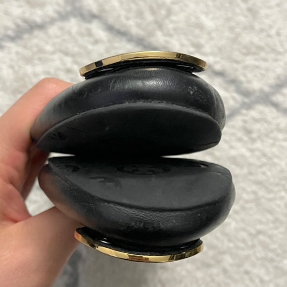 Tory Burch Reva Black Gold Medallion Ballet Flats - Picture 11 of 14